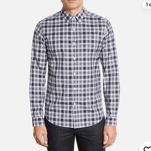 Theory 'Zack' Trim Fit Plaid Sport Shirt